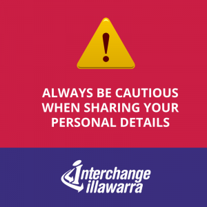 Be cautious with your personal details